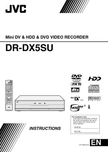 Jvc dx5su mini lettore - lettore, dv