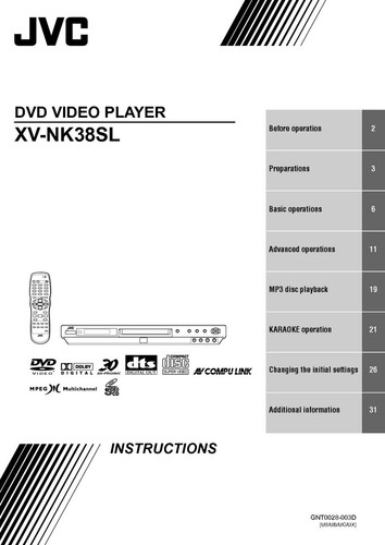 Jvc nk38sl lettore dvd - lettore,