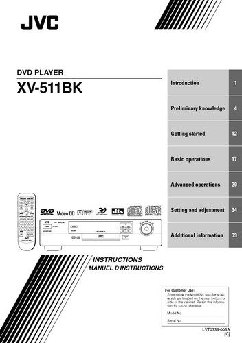 Jvc 511bk lettore dvd - xv-511bk,