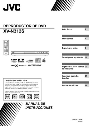 Jvc n312s lettore dvd - xv-n312s,